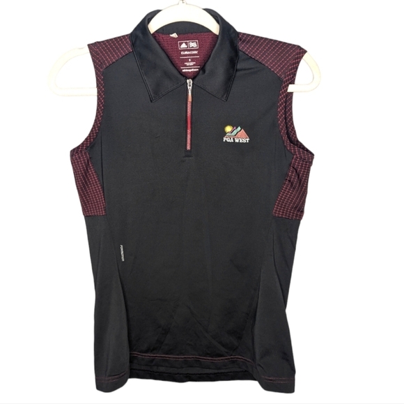 Adidas PGA West Golf Climacool Quarter Zip Athletic Shirt Size Woman's Small - Picture 1 of 6